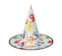 PPHGUT Colorate forme di mano arcobaleno stampa carnevale partito cappello copricapo per adulti cosplay costume riunioni di famiglia eventi