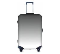 PPHGUT Copertura elastica per valigie da viaggio, universale, con stampa ombré bianca a nera, impermeabile e leggera, bianco, XL, Organizer per borse