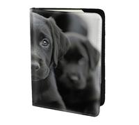 PPHGUT Cuccioli Cane Stampa Uomini Donne Passaporto Documento di Viaggio Leggero Stylis Sicuro Affari Tempo Libero, Nero , Taglia unica