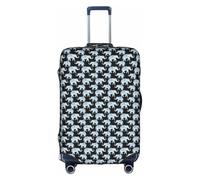 PPHGUT Elephant-Blue Black Print Universal Travel Suitcase Cover elastica per bagagli impermeabile leggera, bianco, XL, Organizer per borse