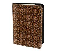 PPHGUT Heaps of Orange Monarch Butterflies Print Uomini Donne Passaporto Documento di Viaggio Leggero Stylis Sicuro Business Tempo Libero, Nero , Taglia unica