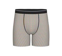 PPHGUT Intimo del pugile degli uomini della stampa dei cuori dell'arcobaleno per i tronchi morbidi respirabili di uso quotidiano comodo di usura, Nero , L