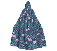 PPHGUT Mantello con cappuccio con stampa floreale cigno unisex accessorio costume carnevale festa in maschera Cosplay forniture