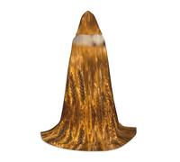 PPHGUT Mantello con cappuccio stampato campo di grano vestire Halloween Carnevale Cosplay Adolescenti Bambini Adulti Mago Temi