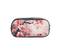 PPHGUT Organizzatore di cancelleria trasparente con stampa di fiori di ciliegio giapponesi per scuola, viaggi, ufficio, lavoro, articoli sportivi