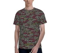PPHGUT Programmatore Programmazione Codice Stampa Moda T-Shirt Manica Corta Girocollo Morbido Elastico Sport Vacanze Abbigliamento quotidiano, Nero , M