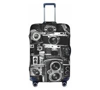 PPHGUT Retro Cool Camera Collection Stampa Universale Viaggio Valigia Copertura Elastico Bagagli Protezione Impermeabile Leggero, bianco, XL, Organizer per borse