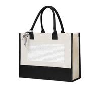 PPHGUT Stampa della lingua dei segni dell'alfabeto Grande Capacità Tote Bag Tela Regalo Per Shopping Quotidiano Trasporto Viaggi Scuola Ufficio