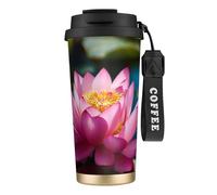 PPHGUT Tazza da caffè in acciaio inox con stampa "Spirit of the Lotus", per ufficio, campeggio, escursionismo, avventure, viaggi