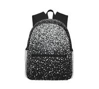 PPHGUT Zaino casual leggero e versatile con stampa glitter argento lucido unisex viaggio escursionismo quotidiano pendolarismo