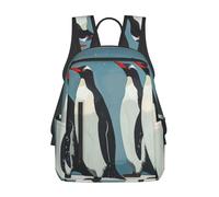 PPHGUT Zaino da viaggio leggero con stampa pinguino, da uomo e da donna, borsa casual per il fine settimana, per tutti i giorni, per