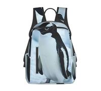 PPHGUT Zaino da viaggio leggero con stampa pinguino, da uomo e da donna, borsa casual per il fine settimana, per tutti i giorni, per