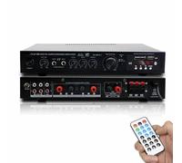 PPLDABNK Amplificatore Audio Surround 5.1 Immersivo: Centro Audio Definitivo Per TV, Karaoke E Home Theater Con USB, Radio FM/AM E Subwoofer Per Bassi,Black