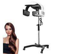 PPLDABNK Asciugacapelli Verticale Potente Da 800 W Con Altezza Del Supporto Regolabile, Timer Da 60 Minuti E Controllo Della Temperatura Fino A 80 °C Per Look Da Salone,White