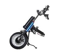 PPLDABNK Dispositivo di Trazione per Sedia A Rotelle da 400 W, Pneumatici da 14 Pollici, Schermo A Colori da 3 Pollici, Fari A LED, Doppi Freni A Mano, velocità di 10 Km/h,45-50km