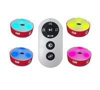 PPLDABNK Lampada per Allenamento Reazione Leggera 3/4/6/8/10, Lampada per Reazione Agile E Veloce, Ultime 10 Ore, Distanza Rilevamento Dell'Altezza 10Cm, 4 Colori Luce, 4 modalità,4 Lights,Red