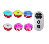 PPLDABNK Lampada per Allenamento Reazione Leggera 3/4/6/8/10, Lampada per Reazione Agile E Veloce, Ultime 10 Ore, Distanza Rilevamento Dell'Altezza 10Cm, 4 Colori Luce, 4 modalità,6 Lights,Red