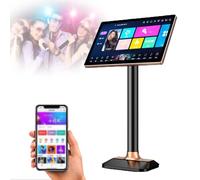 PPLDABNK Macchina Per Karaoke Con Touch Screen Da 20 Pollici, 4K HD, Codice Di Scansione Per Telefono Cellulare, Connessione WiFi, Riproduzione Di Film, Download Di Milioni Di Brani,2T