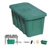 PPLDABNK Separatore di Grasso in Plastica - Separatore Olio-Acqua con Cestello Filtrante, Design A Incastro su 4 Lati | Separatore di Grasso da Incasso per Cucine di Ristorazione,35x25x30cm, Right