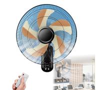 PPLDABNK Ventilatore Da Parete Con Telecomando, Ventilatore Oscillante Silenzioso, 3 Velocità E Timer Da 0,5 A 4 Ore, Facile Da Installare, 16/18 Pollici, Per Aule, Ristoranti,18inch