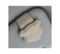 PPLKHS Porta Occhiali Auto Clip Universale Multifunzionale per Occhiali da Sole per Auto(Apricot)