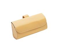 PPLKHS Porta Occhiali Auto Custodia Universale Multifunzionale per Occhiali da Sole per Auto(Beige)