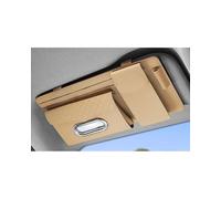 PPLKHS Porta Occhiali Auto Portaocchiali da Sole Universale Multifunzionale per Auto Contenitore per Tovaglioli di Carta(Khaki)