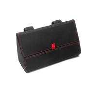 PPLKHS Porta Occhiali Auto Scatola Portaocchiali Parasole Universale Multifunzionale per Auto con Rete Portaoggetti(Black)