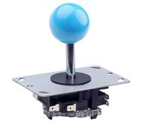 PPLOPPO Joystick Arcade da 25 pezzi, bastone combattimento a cancello rotondo a 4/8 vie for joystick Maniglia di ricambio for console for videogiochi Controllo preciso(25pcs blue)