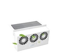 PPLOPPO Ventilatore di scarico for radiatore for auto con ricarica USB e alimentazione solare, ventola for lunotto anteriore/posteriore Di lunga durata