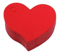 Ppmter 100 Pezzi di Etichette a Forma di Cuore per, Etichette Regalo in Carta Appendere per, Matrimonio, Festa del Ringraziamento, Fai Te, Confezioni Regalo, Etichette