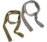 Ppmter 2 Pezzi di Sciarpa Lavorata a Maglia per, Sciarpa Lunga E Sottile Lavorata a Maglia, Sciarpe Invernali, Foulard, Sciarpe Strette, Accessori Y2k