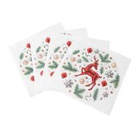 Ppmter 20 Pezzi di Tovaglioli di Buon Natale, Tovaglioli di Carta Natalizi, Decorazioni, Bomboniere, Tovaglioli di Carta per Feste a Tema Natalizio, Forniture per Feste Invernali