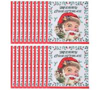 Ppmter 20 Pezzi di Tovaglioli di Buon Natale, Tovaglioli di Carta Natalizi, Decorazioni, Bomboniere, Tovaglioli di Carta per Feste a Tema Natalizio, Forniture per Feste Invernali