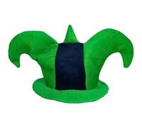 Ppmter Cappello Giullare Verde per Festa di Mardi Gras, Costume Pagliaccio Giullare, Accessori Divertenti per Costumi in Maschera, Accessorio per Cosplay di Halloween