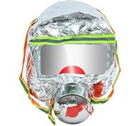 Ppmter Maschera Antincendio, Maschera Antigas Integrale, Maschera Antigas con Filtro Ignifugo, Cappuccio di Sicurezza Antincendio Easy-Fit, Maschera di Sopravvivenza per Sicurezza