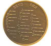 Ppmter Moneta con Codice Morse Esplora L'apprendimento Nell'intrattenimento del Linguaggio E dei Giochi di Crittografia Gettoni Tascabili Moneta Sfida con Codice Morse