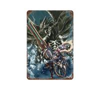 PPOXXFFE Monster Hunter World Game PosterWall Decor Art Metal Tin Poster Modern Bar Decorations30x20cm
