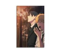 PPOXXFFE Poster decorativo da parete a tema anime Chainsaw Man 2, poster decorativo su tela, stampa artistica moderna per camera da letto, per camera da letto, 40 x 60 cm