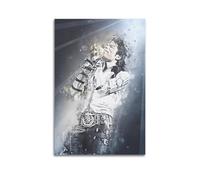 PPOXXFFE Poster decorativo da parete con Michael Jackson, vintage, su tela, stampa artistica moderna, per camera da letto, per camera da letto, 60 x 90 cm