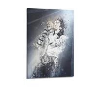 PPOXXFFE Poster decorativo da parete con Michael Jackson, vintage, su tela, stampa artistica moderna, per camera da letto, per camera da letto, 40 x 60 cm