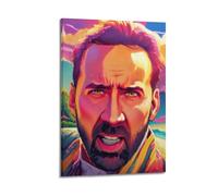 PPOXXFFE Poster decorativo da parete con Nicolas Cage, su tela, stampa moderna, per camera da letto, per camera da letto, 20 x 30 cm