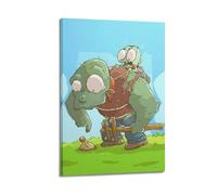 PPOXXFFE Poster decorativo da parete con piante contro zombi, poster decorativo su tela e stampa artistica moderna per camera da letto, poster decorativo per camera da letto (50 x 75 cm)