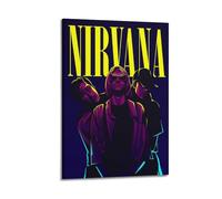 PPOXXFFE Poster decorativo da parete dei Nirvana, stampa artistica su tela, stampa moderna, per camera da letto, 30 x 45 cm