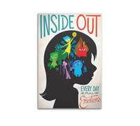 PPOXXFFE Poster decorativo da parete del film Inside Out su tela, stampa moderna, per camera da letto, 20 x 30 cm