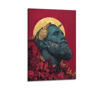 PPOXXFFE Poster decorativo da parete su tela, motivo Thor e il Re Debole, stampa artistica moderna per camera da letto, 20 x 30 cm