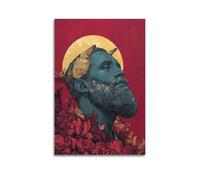 PPOXXFFE Poster decorativo da parete su tela, motivo Thor e il Re Debole, stampa artistica moderna per camera da letto, 20 x 30 cm