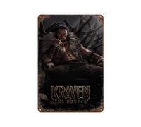 PPOXXFFE Poster del film Hunter Craven Decorazione da parete Art Metal Tin Poster Modern Bar Decorations30x20cm