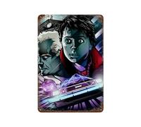 PPOXXFFE Poster del film Ritorno al futuro Decorazione da parete Art Metal Tin Poster Modern Bar Decorations30x20cm