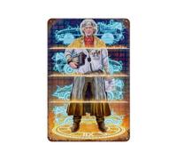 PPOXXFFE Poster di arte del film Ritorno al futuro Decorazione da parete Art Metal Tin Poster Modern Bar Decorations30x20cm